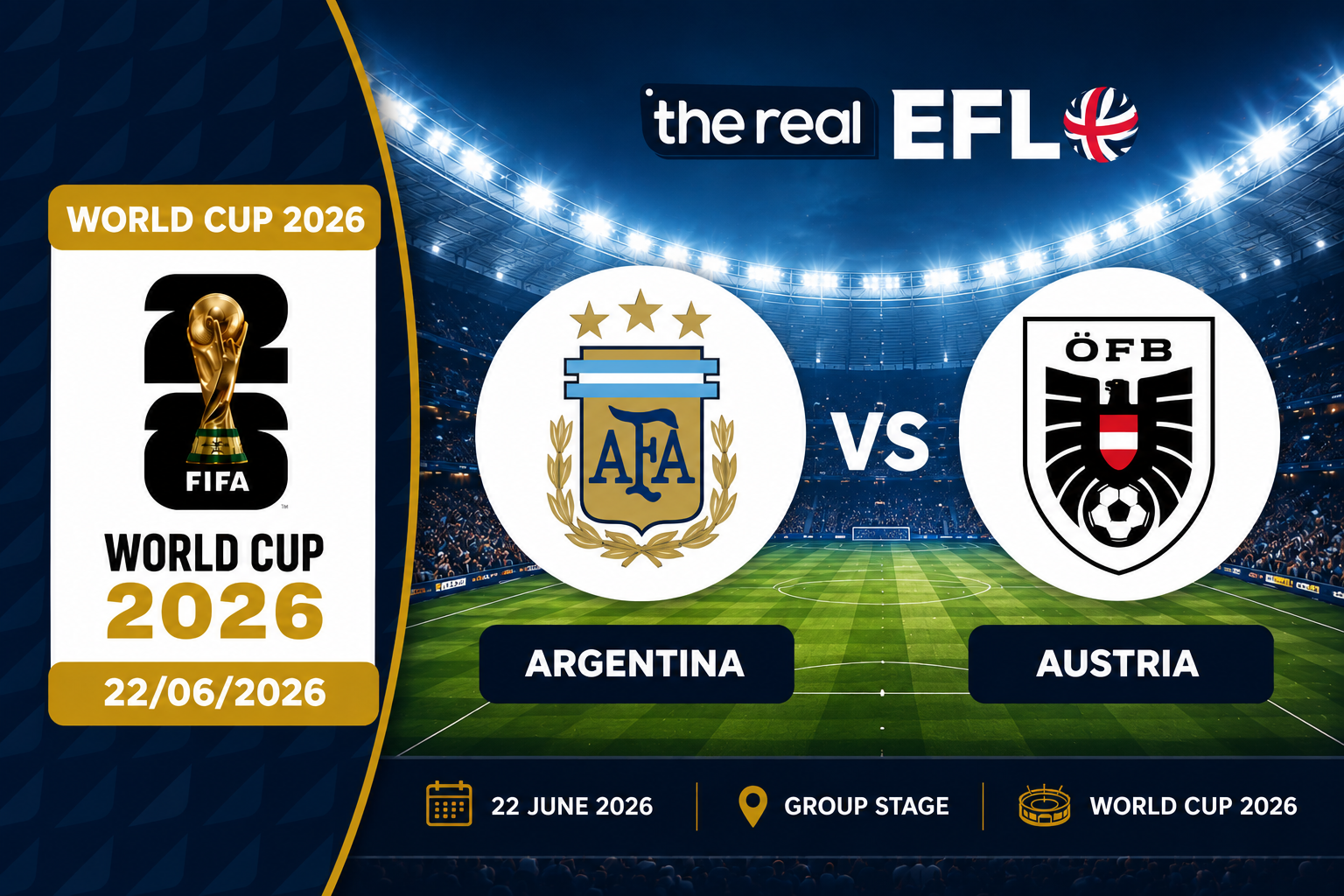 Argentina vs Austria World Cup Prediction Banner