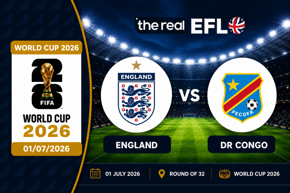 England vs DR Congo World Cup Prediction Banner