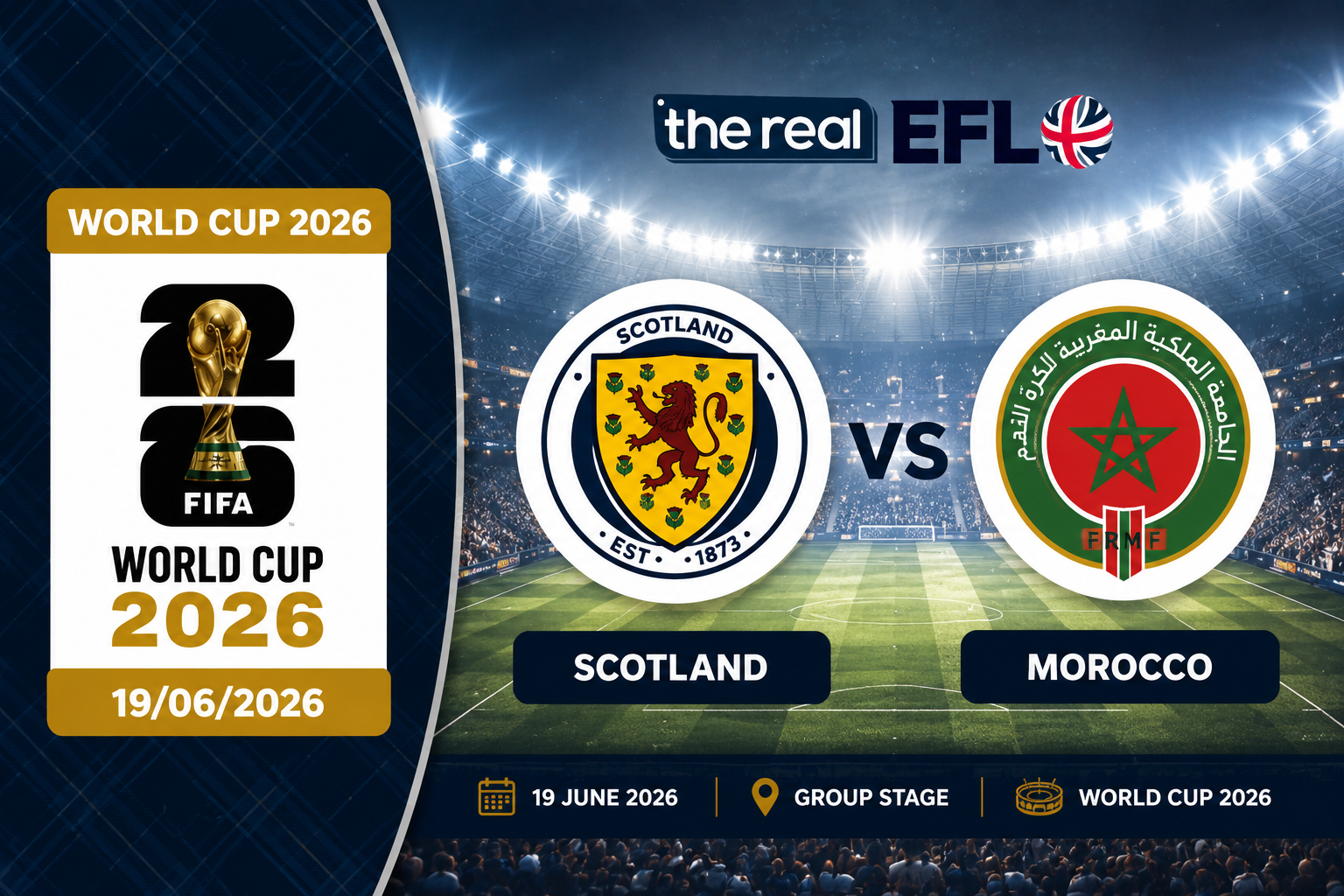 Scotland vs Morocco World Cup Prediction Banner