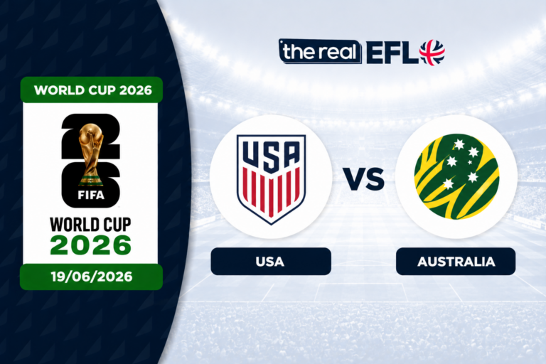 USA vs Australia World Cup Prediction Banner